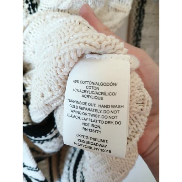 Skye's The Limit Striped Cable Knit Sweater - Picture 4 of 5